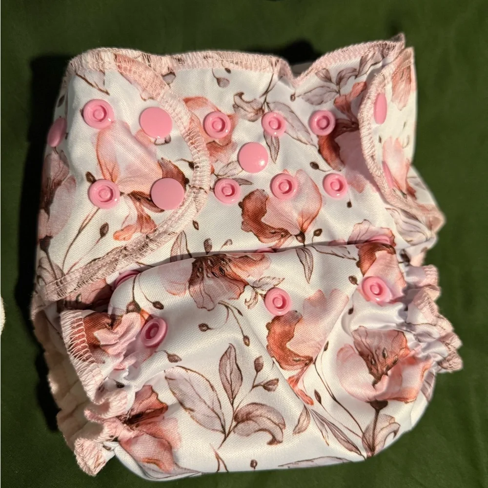 Brand New HappyBeeHind 100% Cotton AIO Cloth Diaper Set